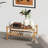 Shoe Rack 2-Tier Organizer-Stackable Storage Shelf With Multi-Function Combinations-Free Standing Bamboo Shoe Racks For Closet,Entryway,Hallway,Bathroom,Living Room Shoe Organization (Natural, 2-Tier)