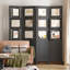 Cloison de style cadre 4 panneaux, noir-1786216542
