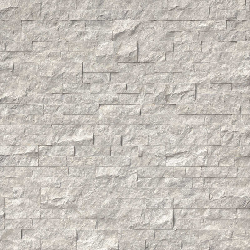 Stonecrest 6 in. x 24 in. Split Face Natural Stone Ledger Panel Wall Tile, Steelbrook