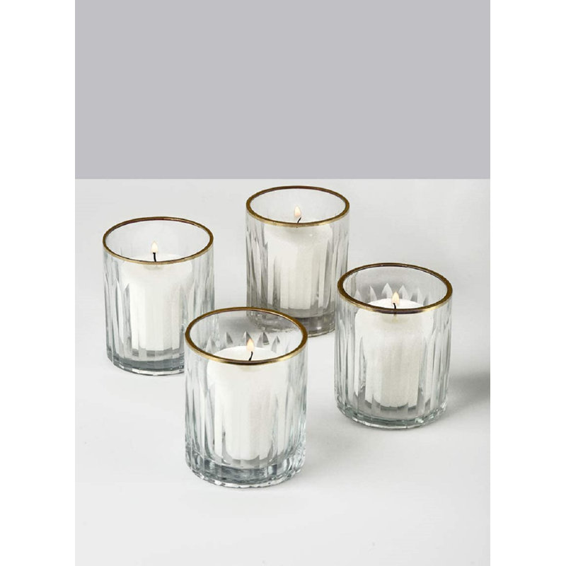 3'' H Glass Tabletop Votive Holder