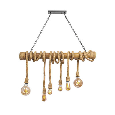 Lottie 6 - Light Kitchen Island Chandelier