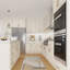 Base de meuble-lavabo HomLux en contreplaqué prêt à assembler avec tablettes réglables et fermeture en douceur-652672183-652672181