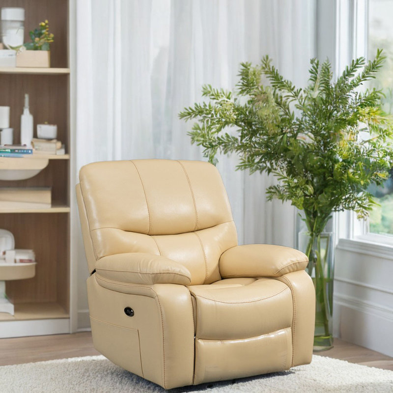 Fauteuil inclinable pivotant Emberlei, Jaune