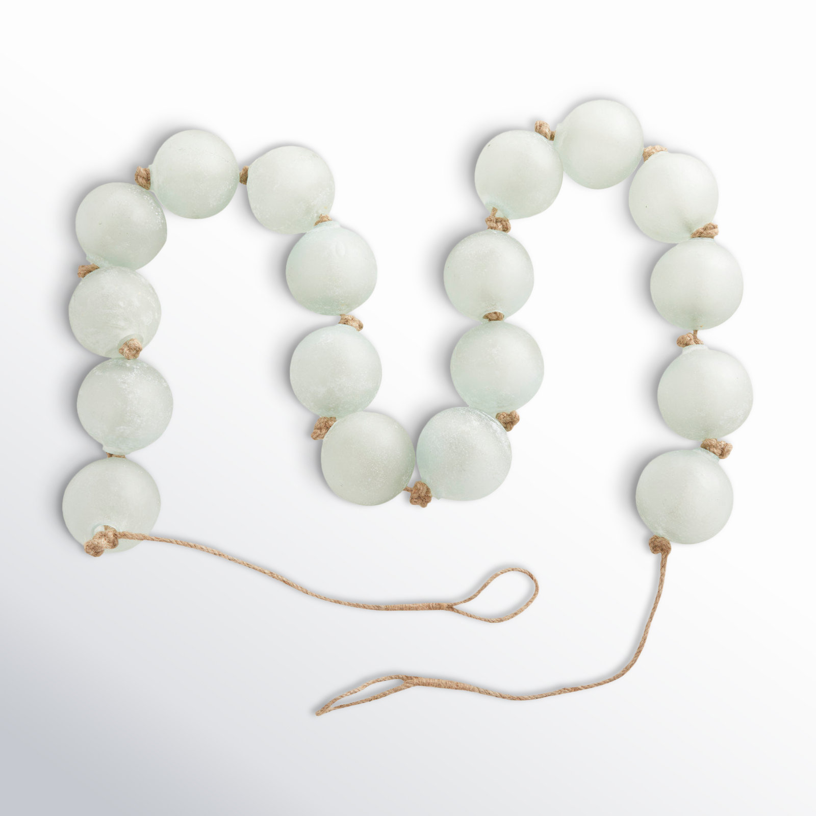 Pearl Glass Garland, 91" L, Black