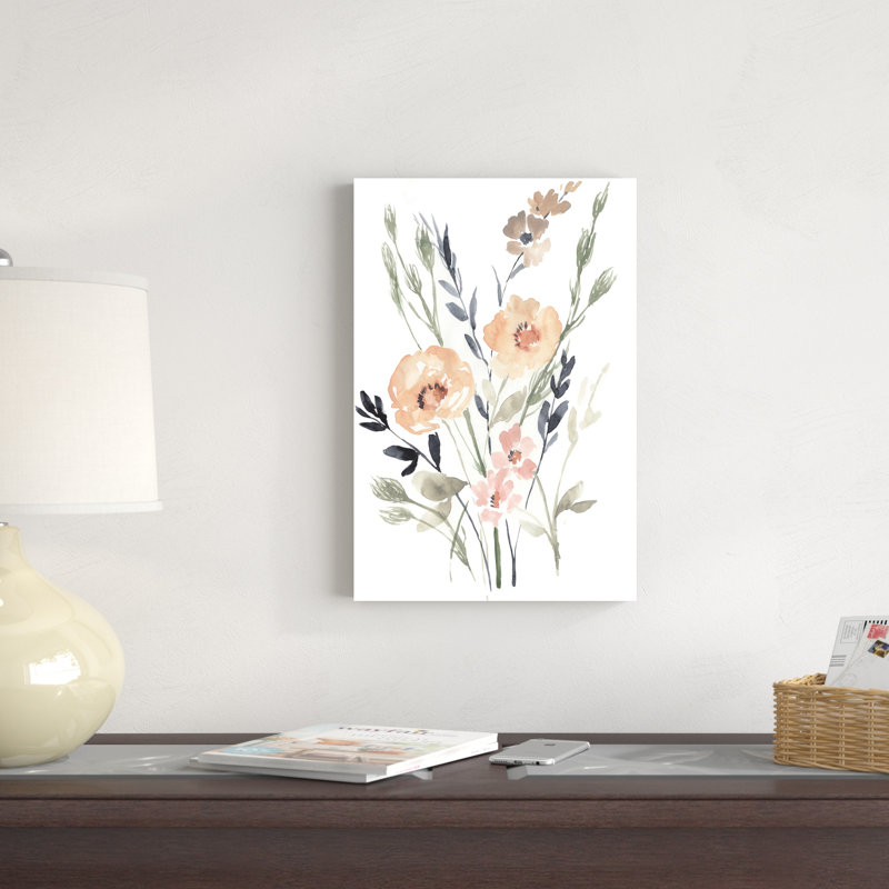 Bouquet pêche et paynes II, H 18 po x l 12 po