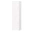 Armoire de rangement haute avec 4 portes, tablette réglable, support de porte, panneau de fibres à densité moyenne avec finition peinte, organisateur autoportant pour la salle de bain, le bureau ou l'intérieur - blanc-1025369715