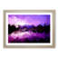 Purple Mountains in Abstract - Framed Print-55765437-55765439