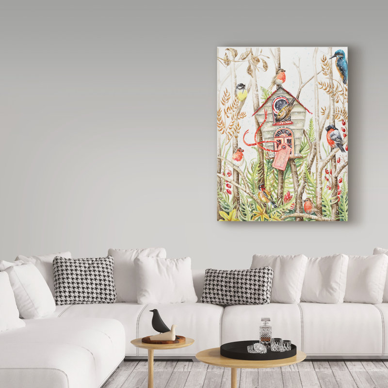 « nichoir », reproduction de peinture à l’acrylique sur toile tendue, H 19 po x l 14 po x P 2 po