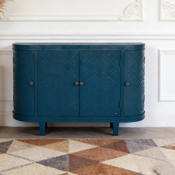 Armoire de rangement ovale 47 po avec 4 portes