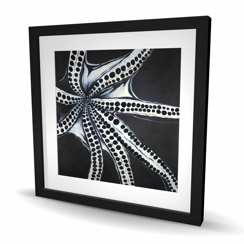 Grand imprimé tentacule de pieuvre - décor bord de mer marine