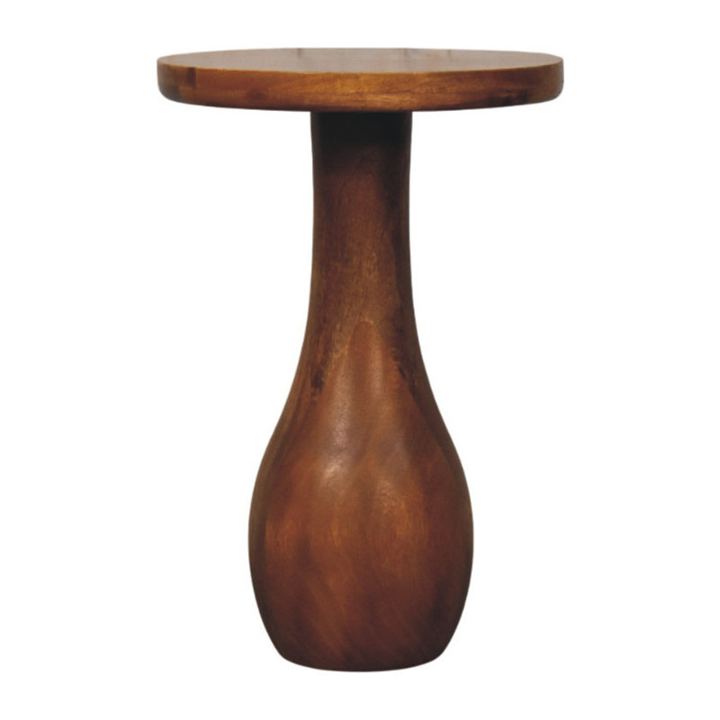 Table d'appoint à base courbée