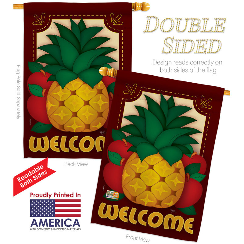 Double Sided 40'' H x 28'' W Polyester House Flag