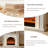 47.24" Ivory White Landscape Electric Fireplace