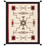 Canvello Tuscany Reversible Wool Ivory Area Rug- 9'1'' X 11' 9''