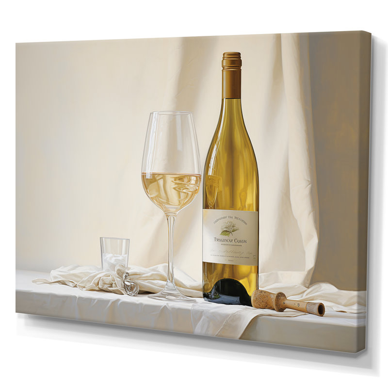 Chardonnays Charm sur toile, Toile tendue, H 12 po x l 20 po