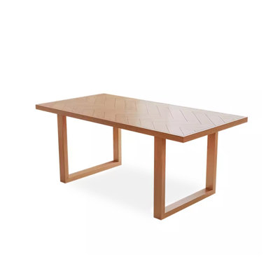 70.87" Brown Rectangular Solid Wood Dining Table