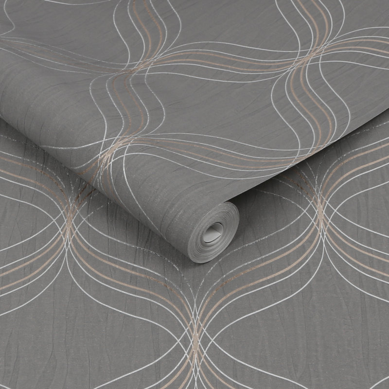 Geometric Double Roll, Gray