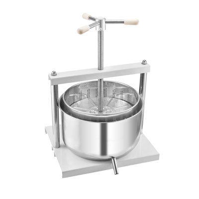Pressoir à vin à fruits manuel pour la fabrication du vin 3,17 gallons / acier inoxydable 12L