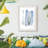 Blue Streak I -Framed Print