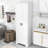 Navae Freestanding Bathroom Storage, Wooden Storage Cabinet with Two Doors-645368076
