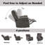 Fauteuil inclinable électrique surdimensionné avec massage chauffant pour personnes âgées-1809596791