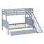 Lit superposé avec tiroirs, glissade, tablettes, échelle-901639377