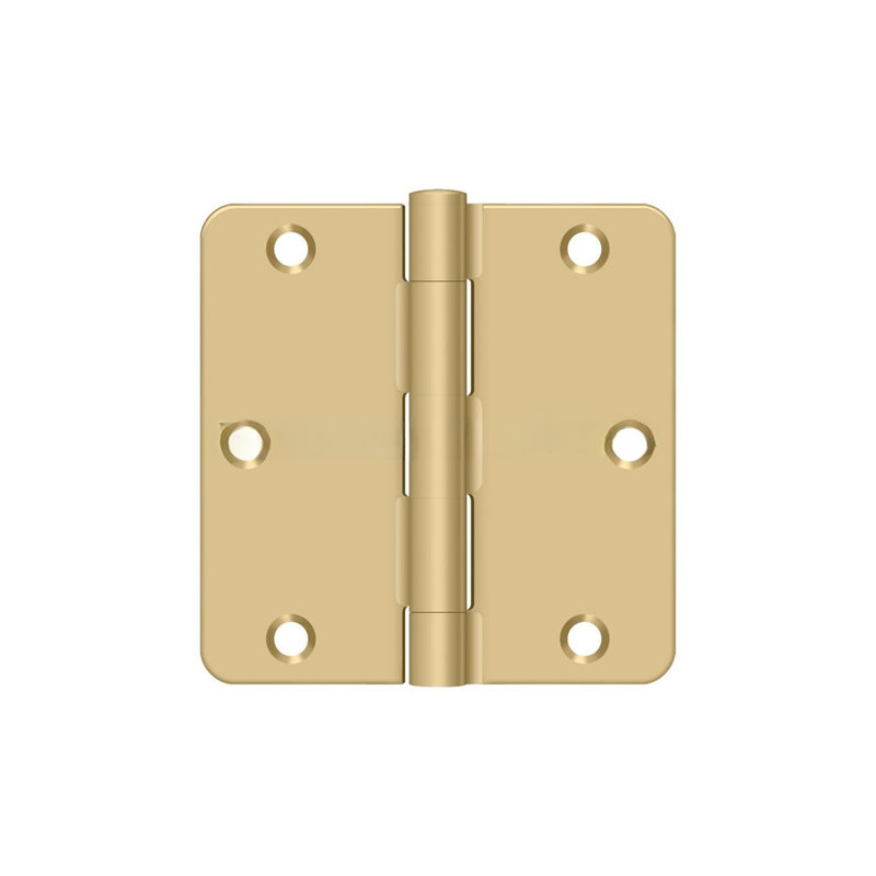 Steel Hinge, Brushed Brass