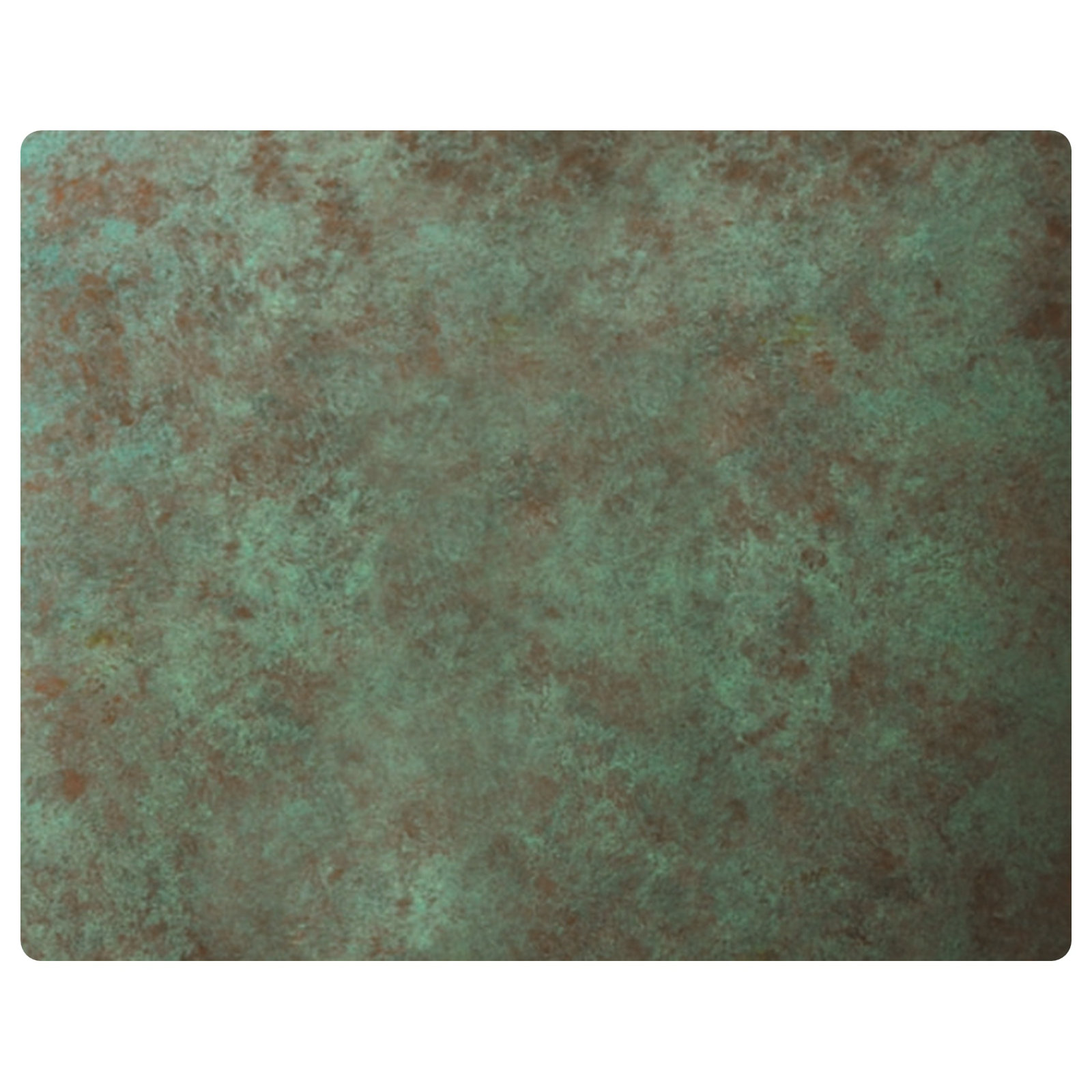 Single Light Flush Mount, Verde Patina