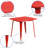 Feodora 31.5'' Square Metal Indoor-Outdoor Table-118930248