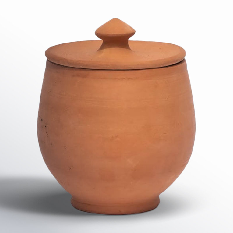 Terracotta Jar, 5" H x 3.5" W x 3.5" D