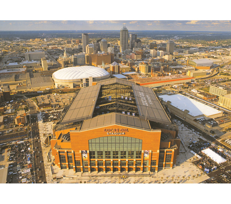 Colts d'Indianapolis, Lucas Oil Stadium, Indiana, H 13 po x l 18 po