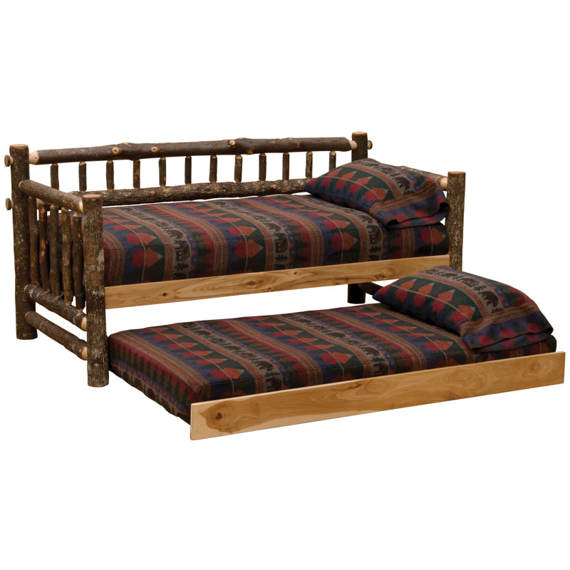 Lit de jour Fireside Lodge Hickory - sans couchette - Naturel, Hickory naturel, Aucune