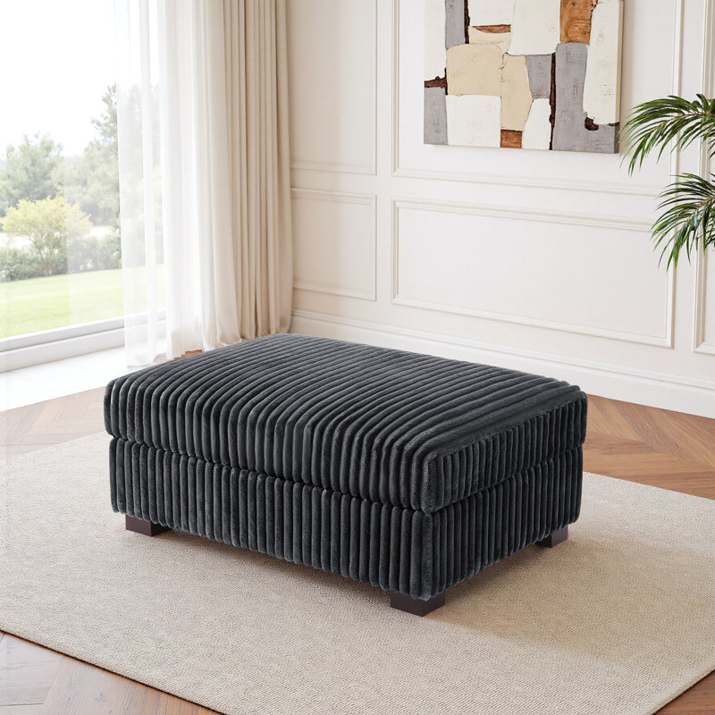 41.75cm Wide Rectangle No Ottoman, Grey