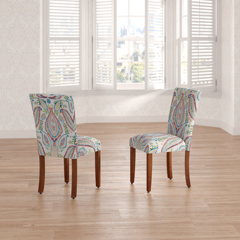 Chaise de salle à manger rembourrée en cachemire Byng