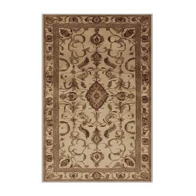 Machine Washable Persian Brown Area Rug