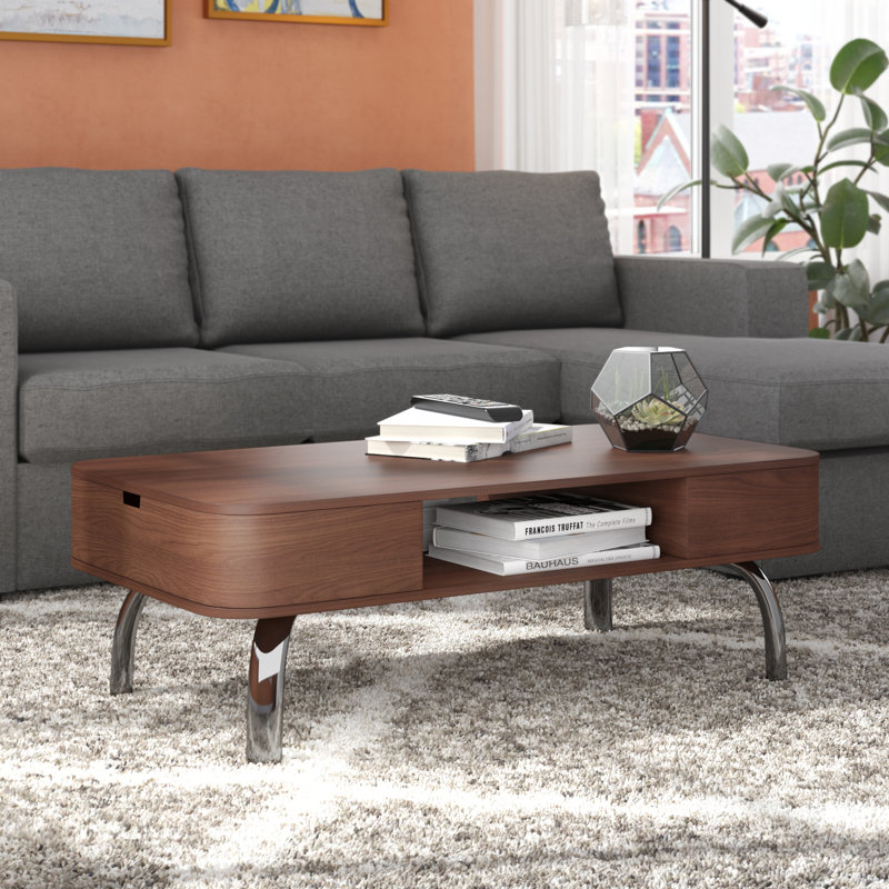 Perla Four Leg Coffee Table with Storage