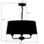Netasha 3 - Light Shaded Pendant Chandelier