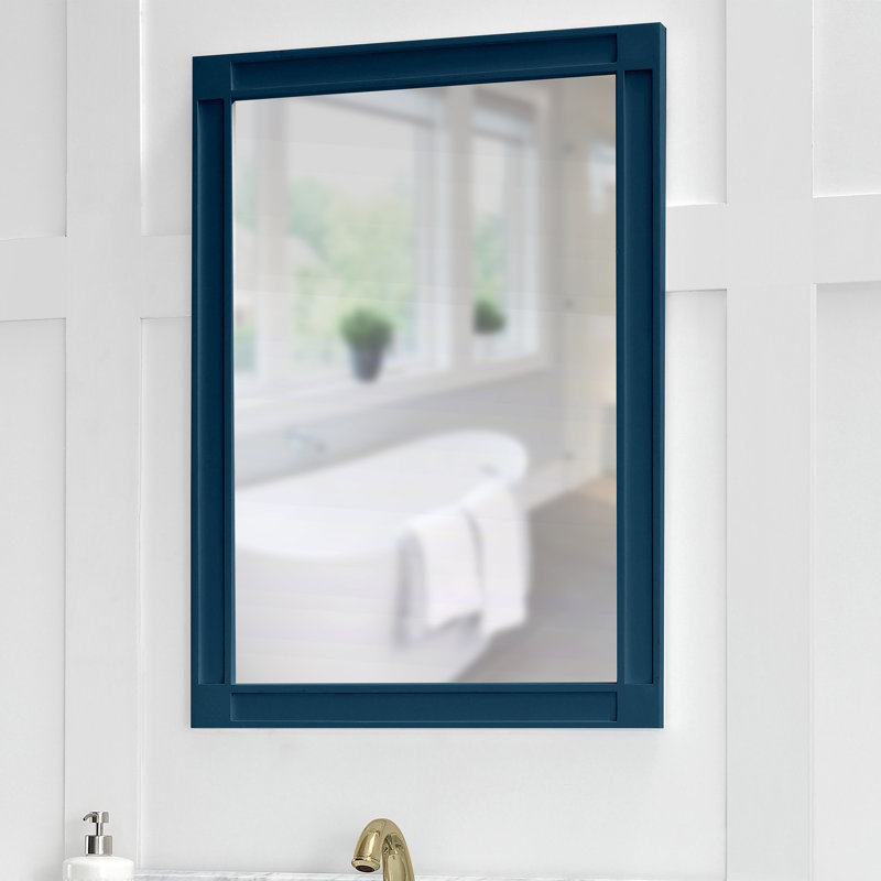 Flat Wall Mirror, Midnight Blue