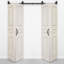 Double Bi-Folding System Solid Oak Barn Door UMBRIA-132798069