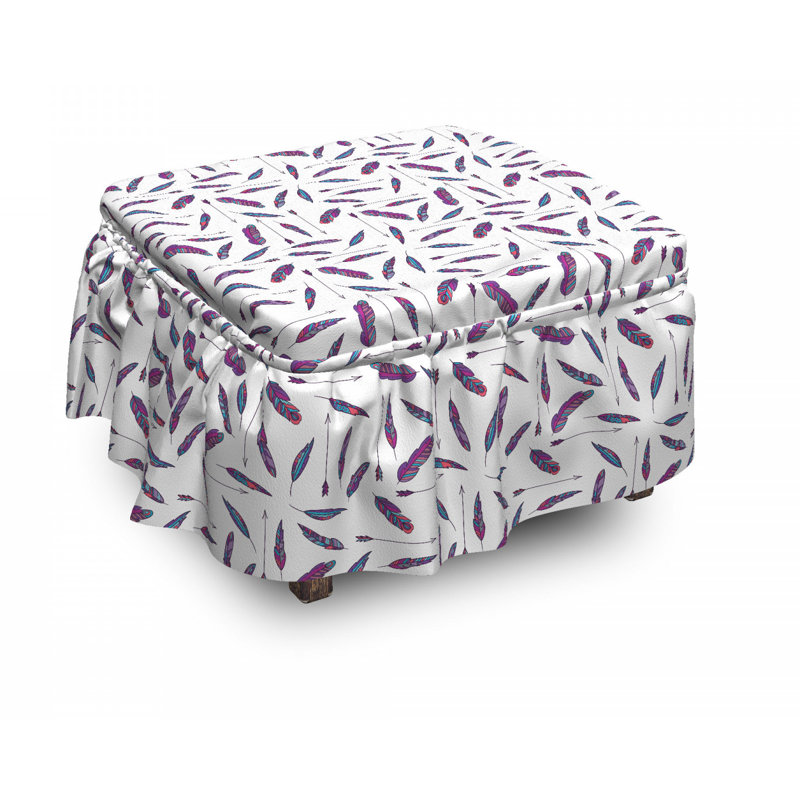 Box Cushion Ottoman Slipcover