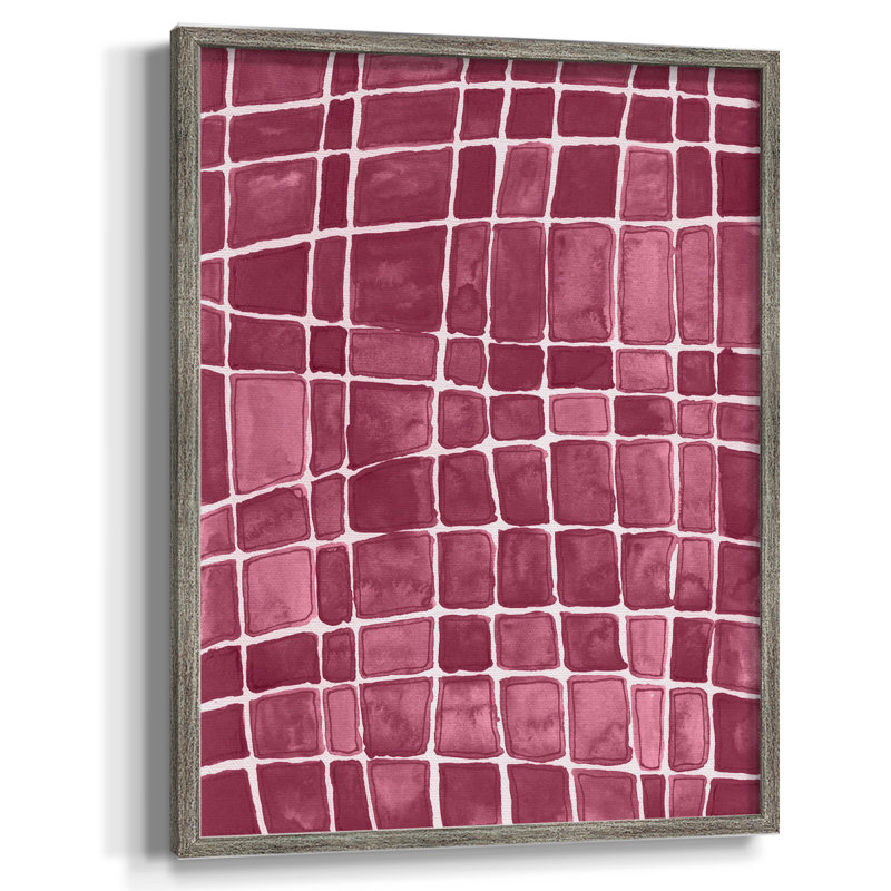 Square Bluff III Framed Print - Solid Wood, 11" H x 9" W