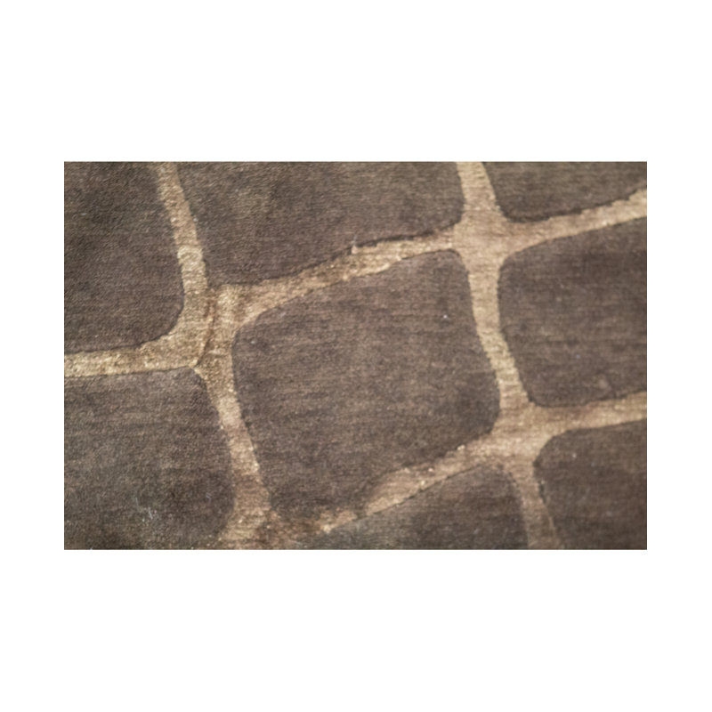 Animal Print Area Rug in Brown