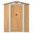Garden Shed Light Brown Galvanized Steel 75.6 x 42.5 x 87.8 in Outdoor Storage Shed-123203431-123203428