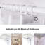 Rideau de douche simple de couleur unie + crochets-925235591-829900094