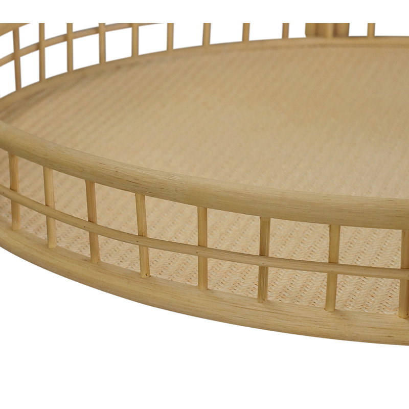 Table basse à 4 pieds avec rangement Warmley, Naturel