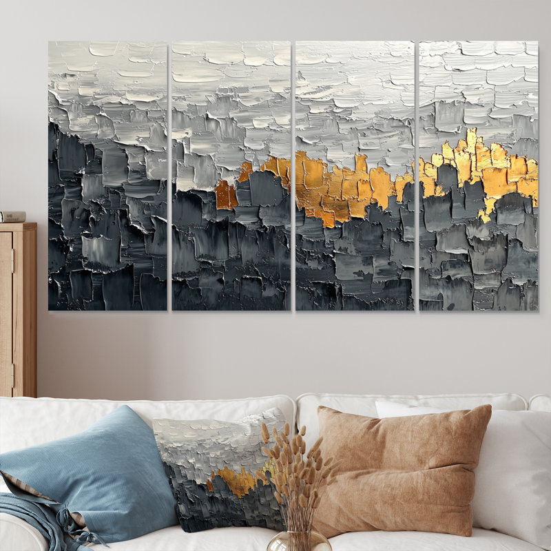 Oliur - art mural minimaliste - art mural moderne pour le salon, 4, H 28 po x l 48 po