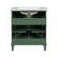 Meuble-lavabo de 30 pouces avec lavabo en céramique, porte à fermeture en douceur et tablettes réglables-1733361908