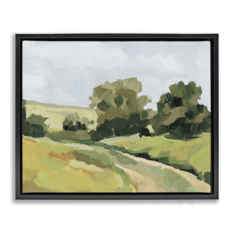 "Winding Path", impression sur toile encadrée par Victoria Barnes, Cadre flottant noir de jais, H 17 po x l 21 po