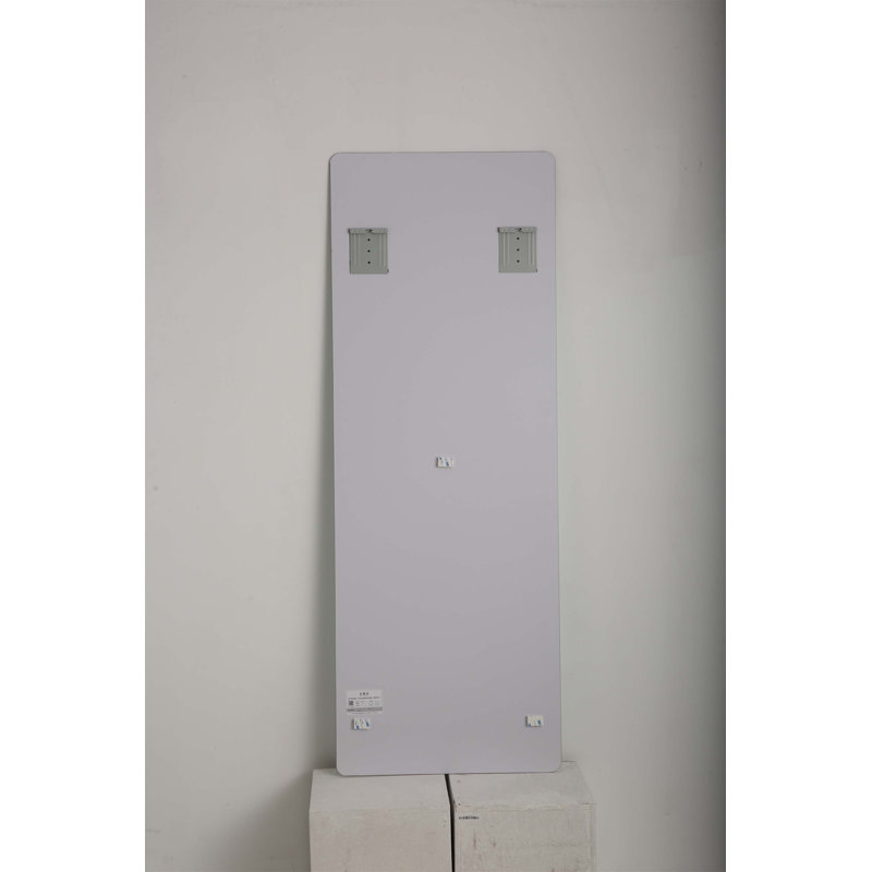 60x15 Inch Full Body Round Corner Mirror, High-Quality Explosion-Proof Glass with Hanging Hole for Living Room and Bedroom