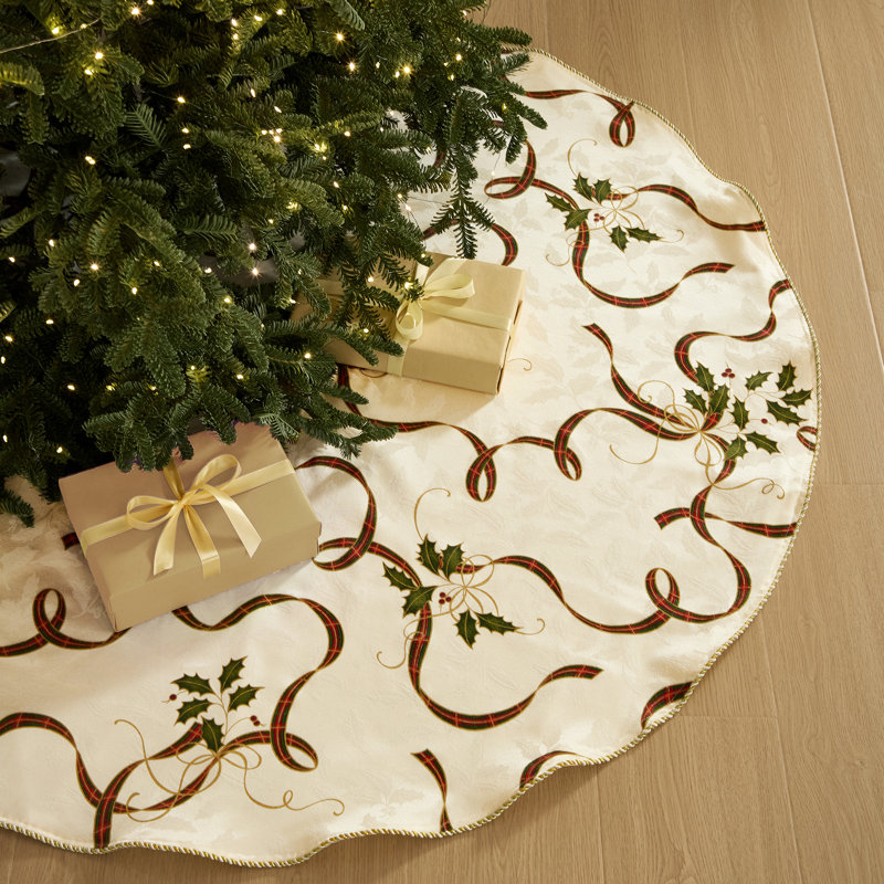 Lenox Holiday Nouveau Trim Tree Skirt, Multicolor - 60"W x 60"L